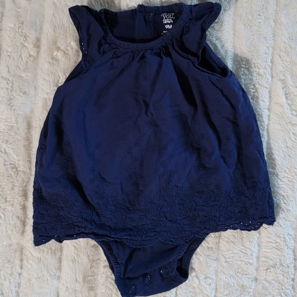 **SOLD**9M EYELET ONESIE DRESS